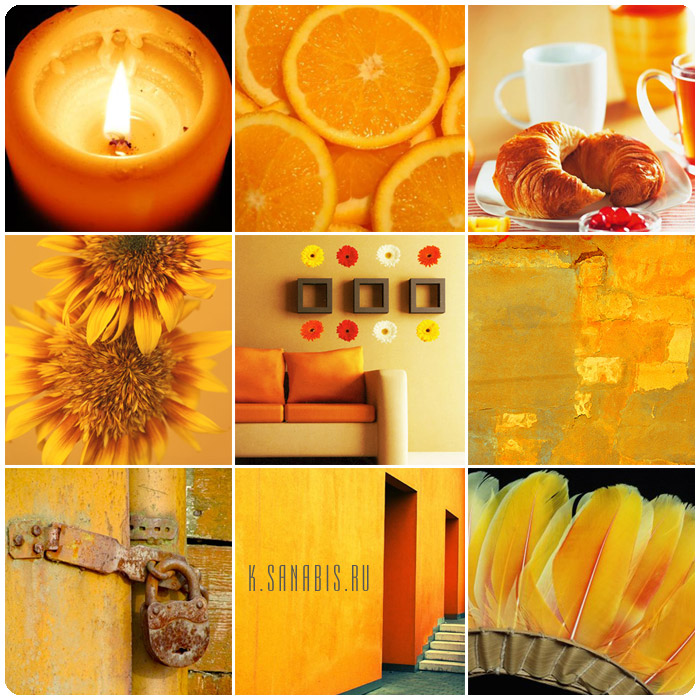 Желто-оранжевый цвет