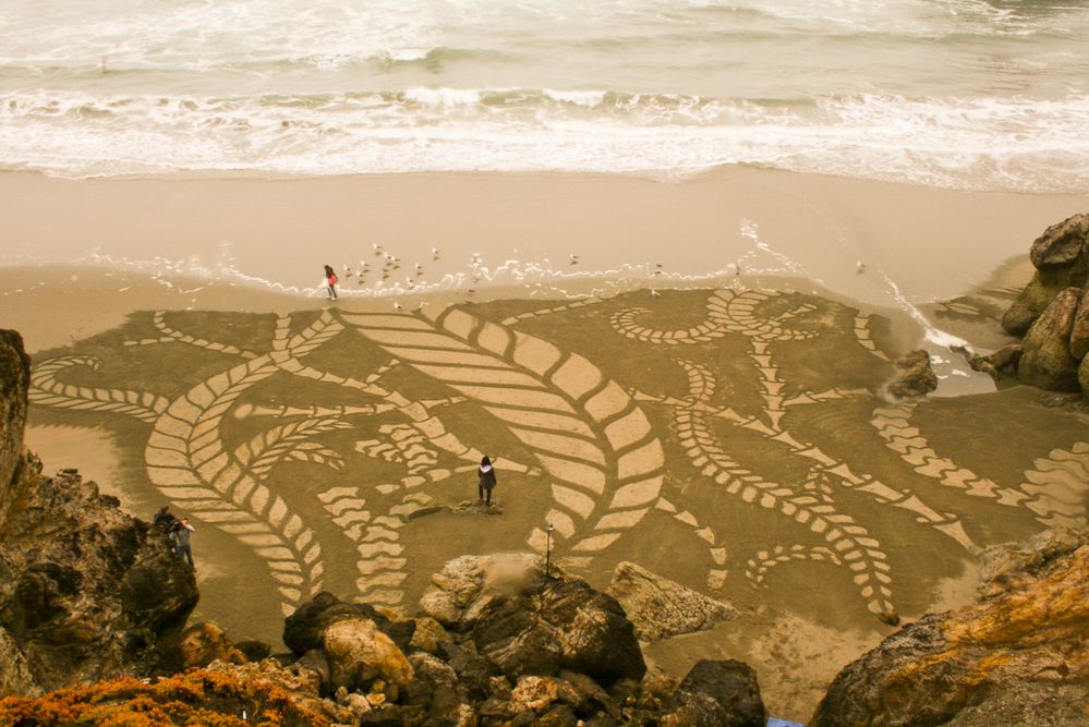 искусство на песке