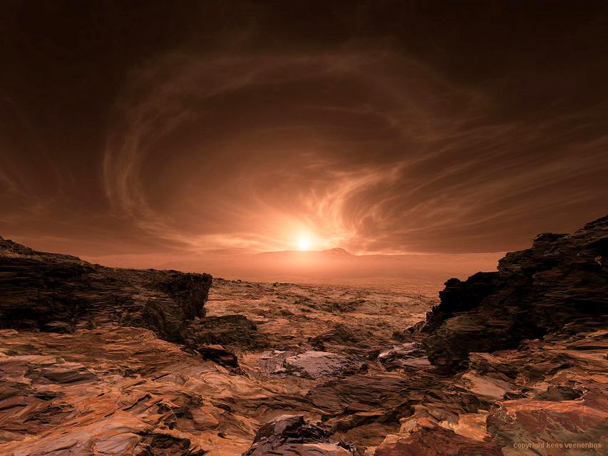 марсианский пейзаж