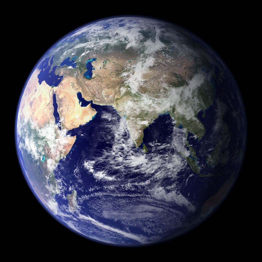 Blue Marble West East