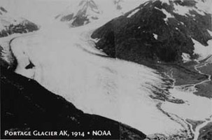 Ледник портадж в 1914 году
